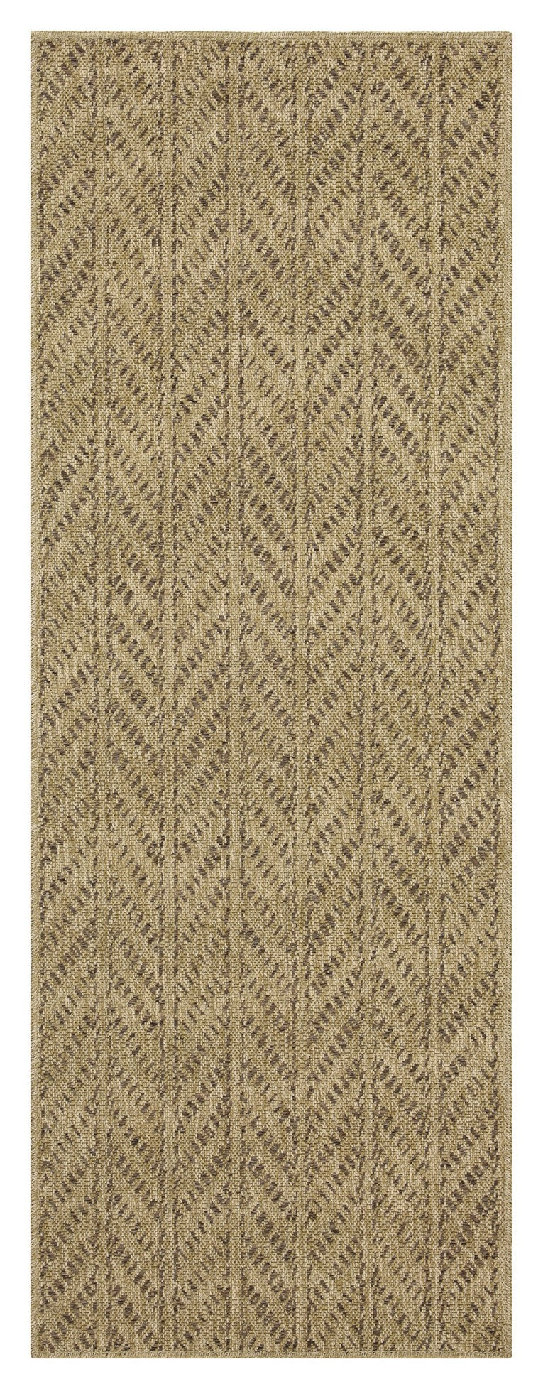 Jute/Mocha Indoor/Outdoor Area Rug with Flatweave Construction - 7'10" x 10'3"