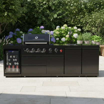 Deluxe Stainless Steel Propane Gas Outdoor Kitchen Barbecue Grill