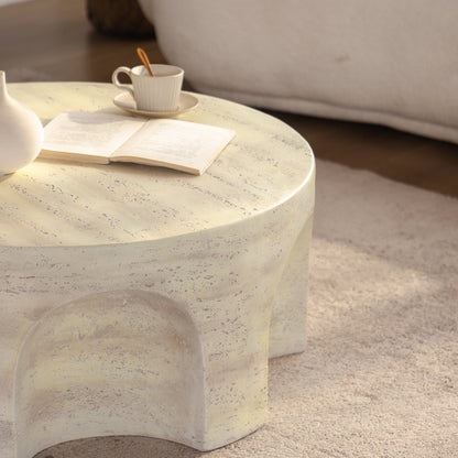MgO Modern Minimalist Round Accent Coffee Table