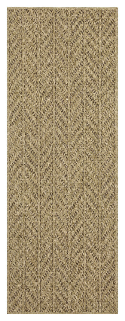 Jute/Mocha Indoor/Outdoor Area Rug with Flatweave Construction - 7'10" x 10'3"