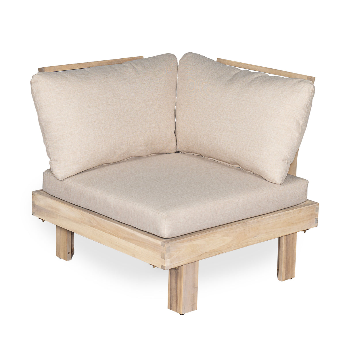 Topia Acacia 4-Pieces Sofa Sectional Set