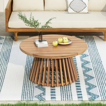 Acacia Wood Patio Coffee Table