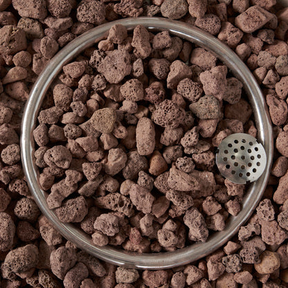 27" Bowl Shaped MGO 40,000 BTU Propane Fire Pit, Light