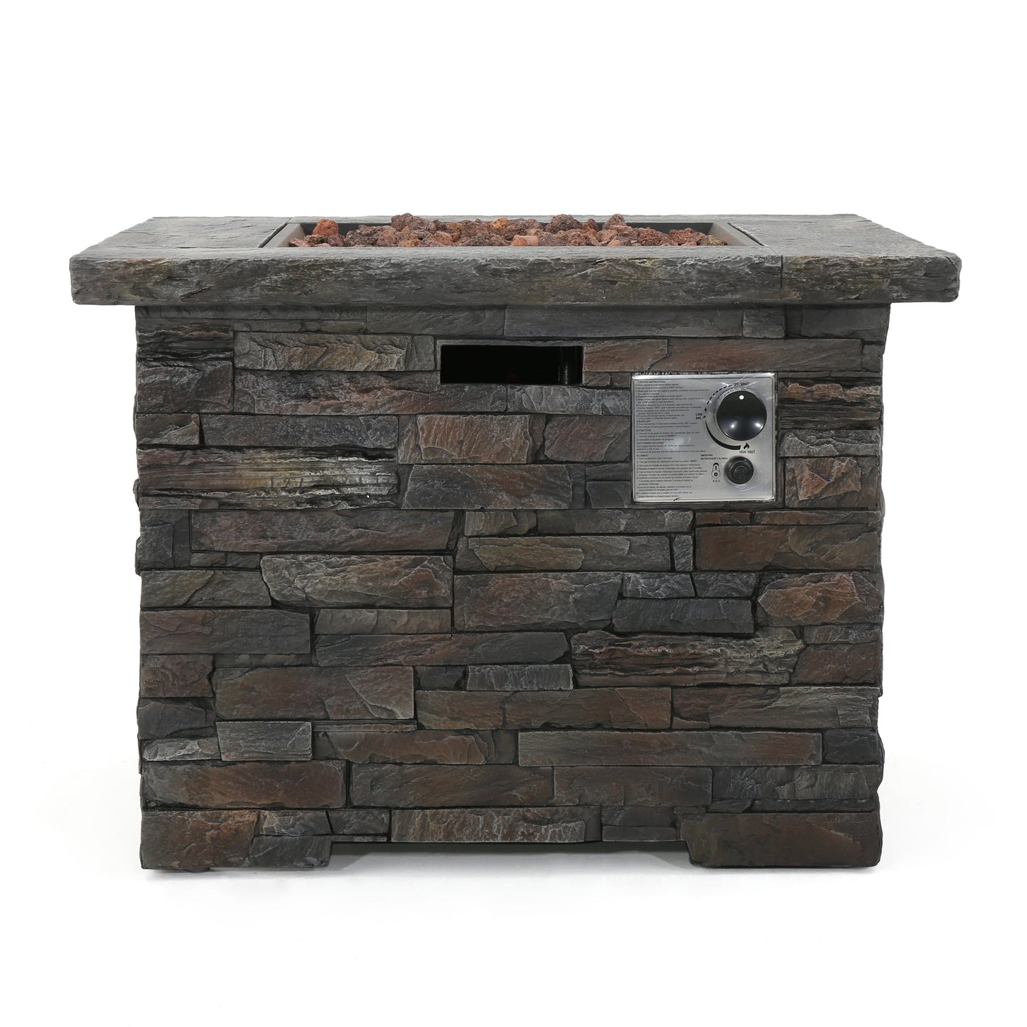 33" Square MGO Fire Pit - 40000 BTU