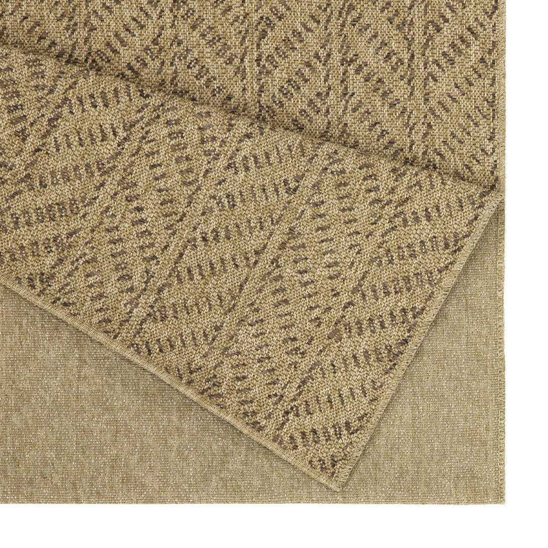 Jute/Mocha Indoor/Outdoor Area Rug with Flatweave Construction - 7'10" x 10'3"