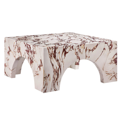 Valen Indoor - Outdoor Patio Arched Concrete Coffee Table by Modway