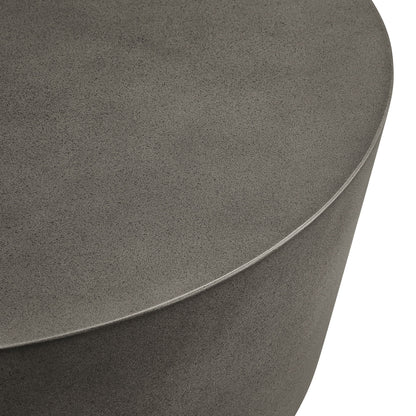 Brion Round Indoor-Outdoor Concrete Coffee Table by Modway