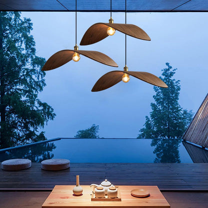 Kite Wabi Sabi Wood Pendant Light