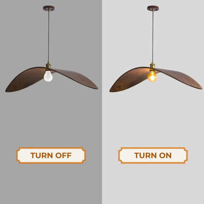 Kite Wabi Sabi Wood Pendant Light
