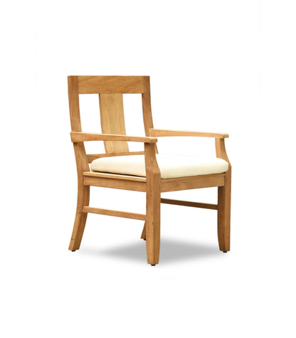 122" Caranas Dining Table with Osborne Arm Chairs teak outdoor furniture photo