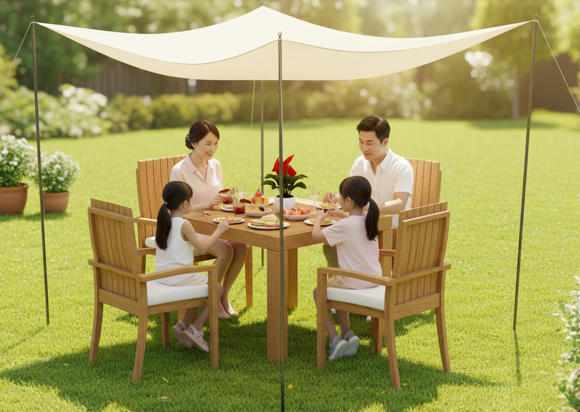 36" Square Table with Goa Chairs