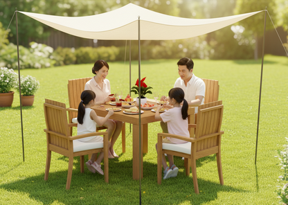 36" Square Table with Goa Chairs
