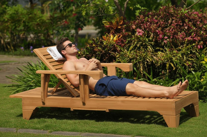 Teak Caranas Chaise Lounger
