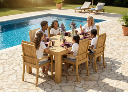 86" Canberra Table with Goa Chairs
