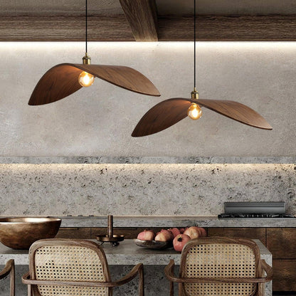 Kite Wabi Sabi Wood Pendant Light