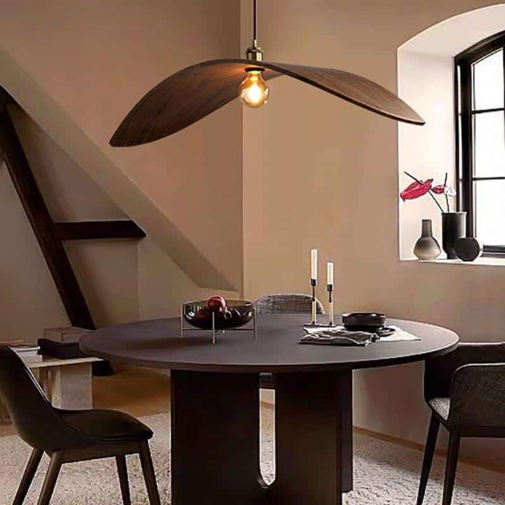 Kite Wabi Sabi Wood Pendant Light