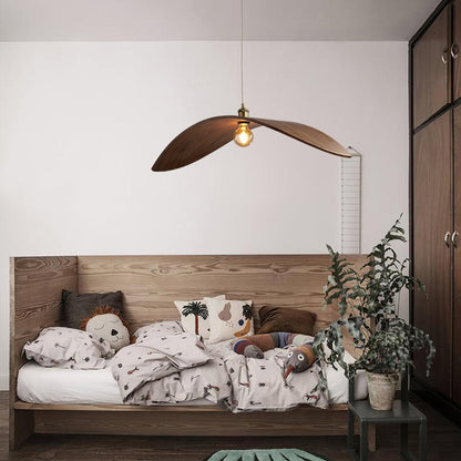 Kite Wabi Sabi Wood Pendant Light