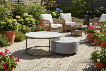 Serene Outdoor Modern Outdoor Coffee Table - Grey