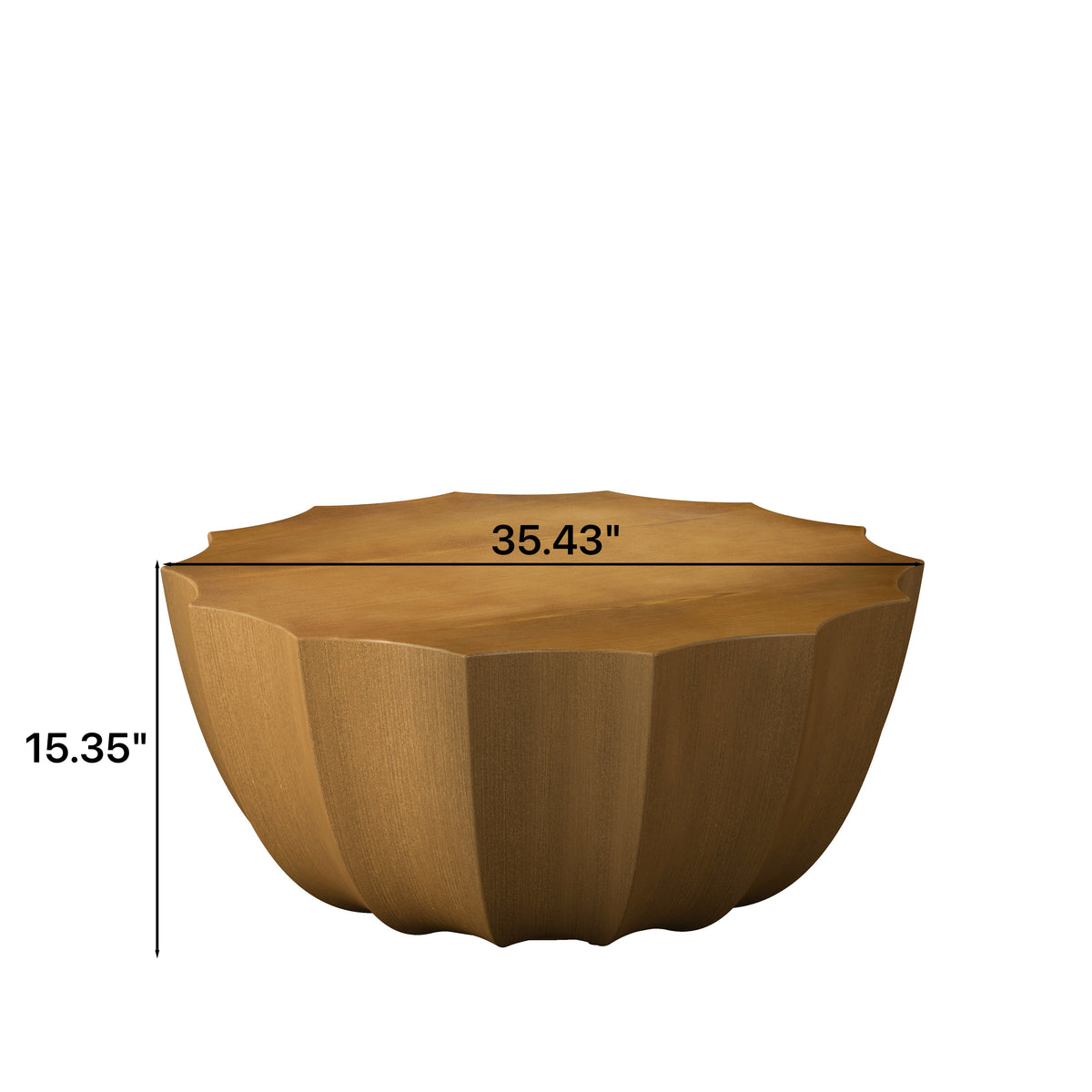 35.43" Modern Outdoor and Indoor Waterproof Coffee Table