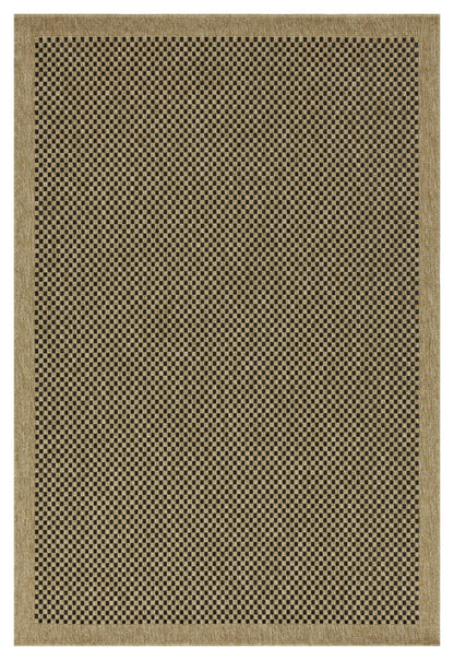 Earth GC_NTL1003 Jute/Black Indoor/Outdoor Area Rug