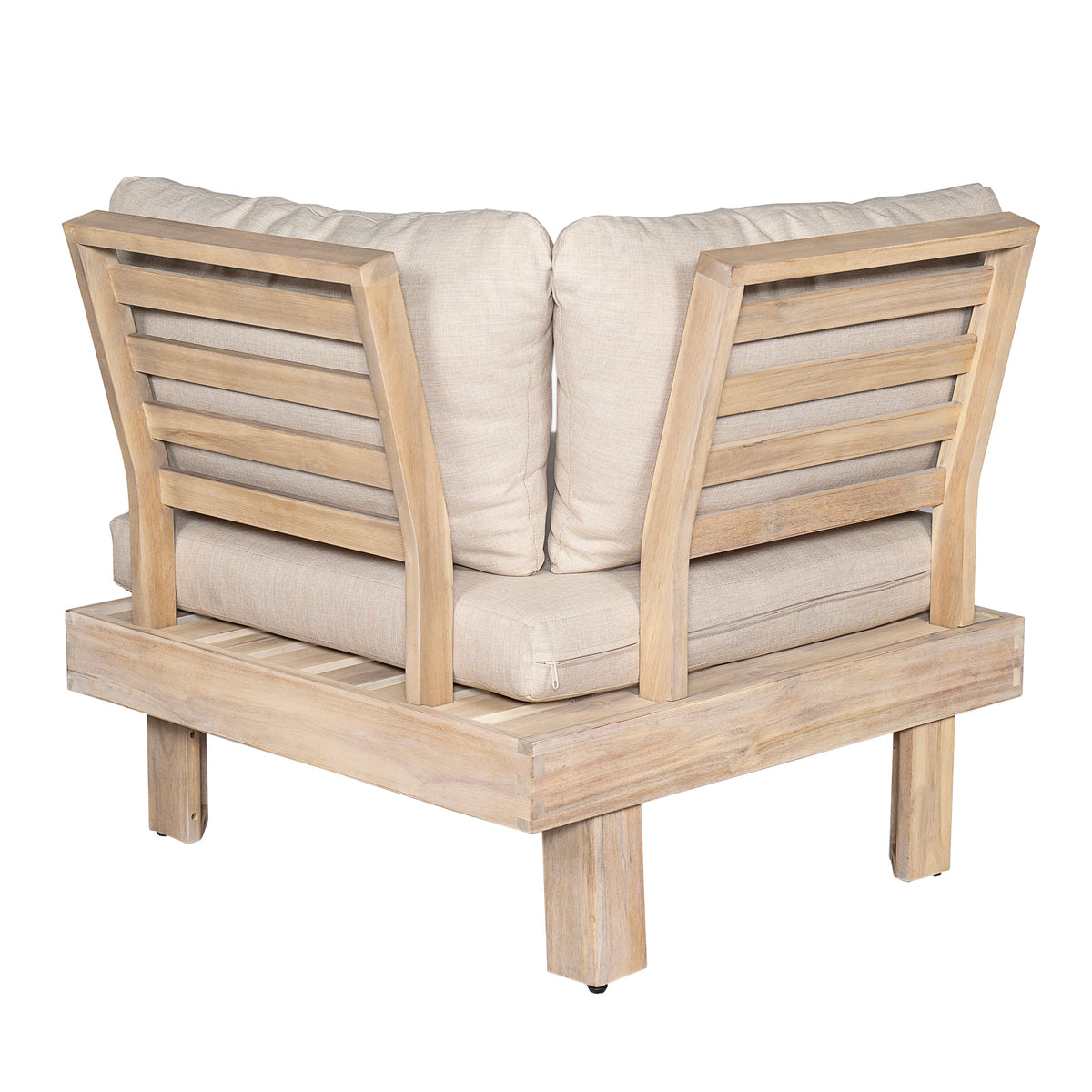 Topia Acacia 4-Pieces Sofa Sectional Set