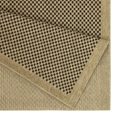 Earth GC_NTL1003 Jute/Black Indoor/Outdoor Area Rug