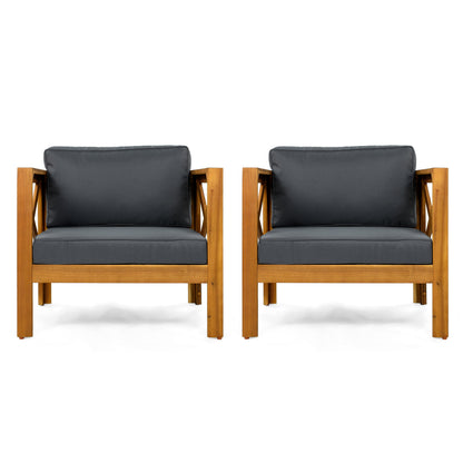 Patio Conversation Set, Outdoor Wood Conversation Seat