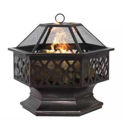 HexaGlow Mesh Dome Fire Tower
