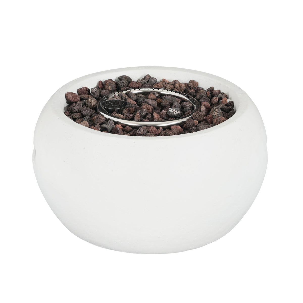 Patio MGO Propane Fire Pit with 40,000 BTU Output - White or Brown