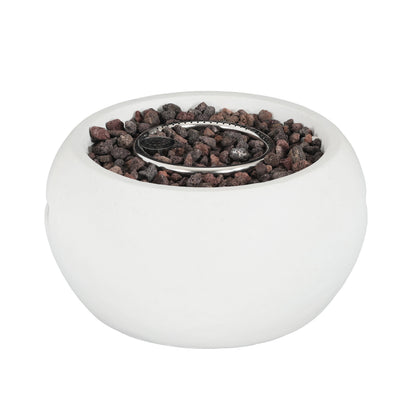 Patio MGO Propane Fire Pit with 40,000 BTU Output - White or Brown