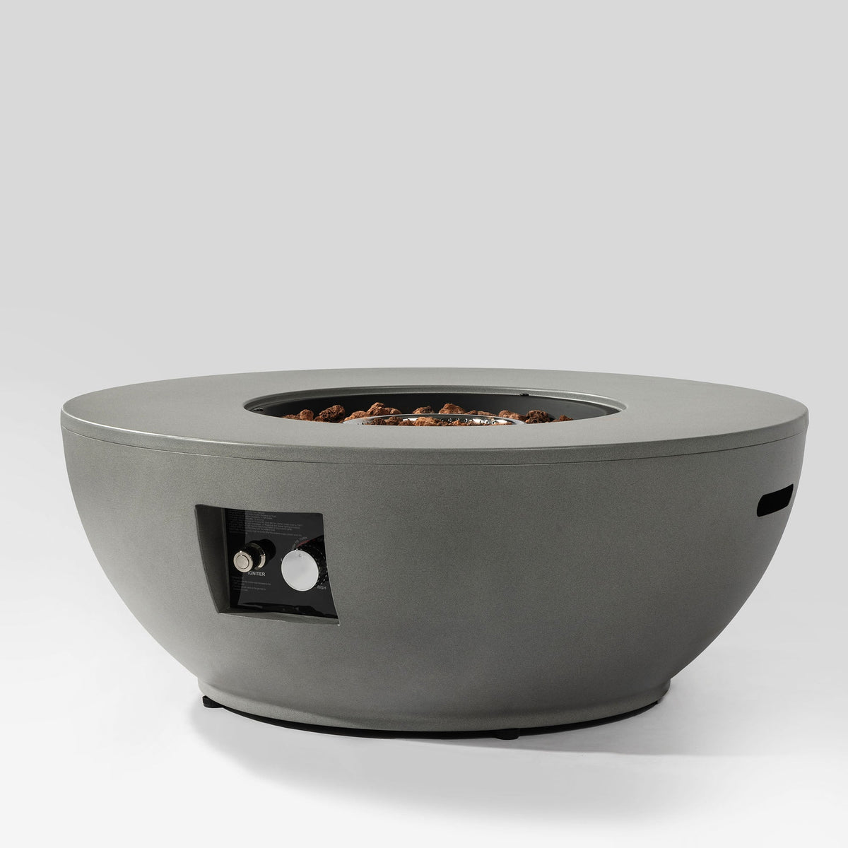 36" Propane Gas Fire Pit Table - 2 Pieces