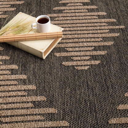 In- & Outdoor Rug Cologne with Bohemian Diamond Pattern