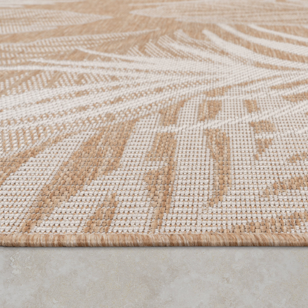 Indoor & Outdoor Rug Captera with Leaves Design
