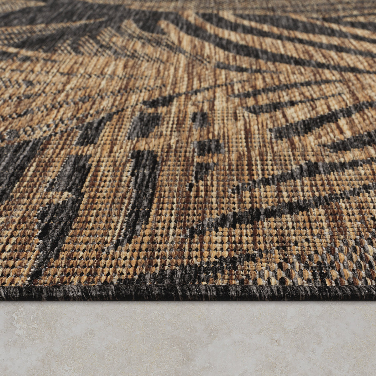 Indoor & Outdoor Rug Captera with Leaves Design