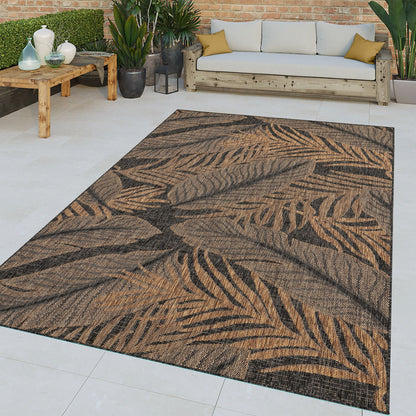 Indoor & Outdoor Rug Captera with Leaves Design