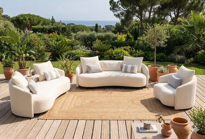 Serene Outdoor 6-Piece Lounge Set –  2-Sofas, Arm chair and Table Set