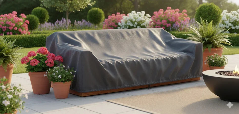 Imperial Grove Outdoor Solid Teak Wood, Natural Look Sofa - 84"